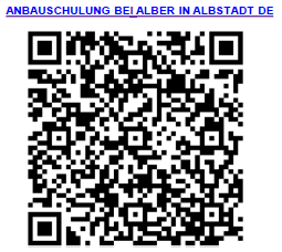 QR Code Anmeldung Workshop Anbau und Service