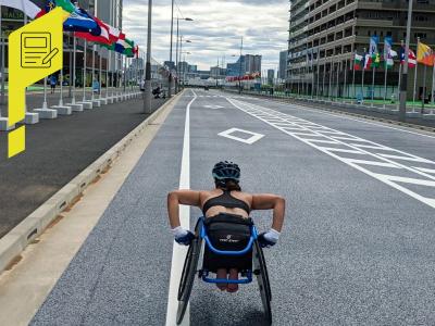 Rennrollstuhlfahrerin Merle Menje bei den Paralympics